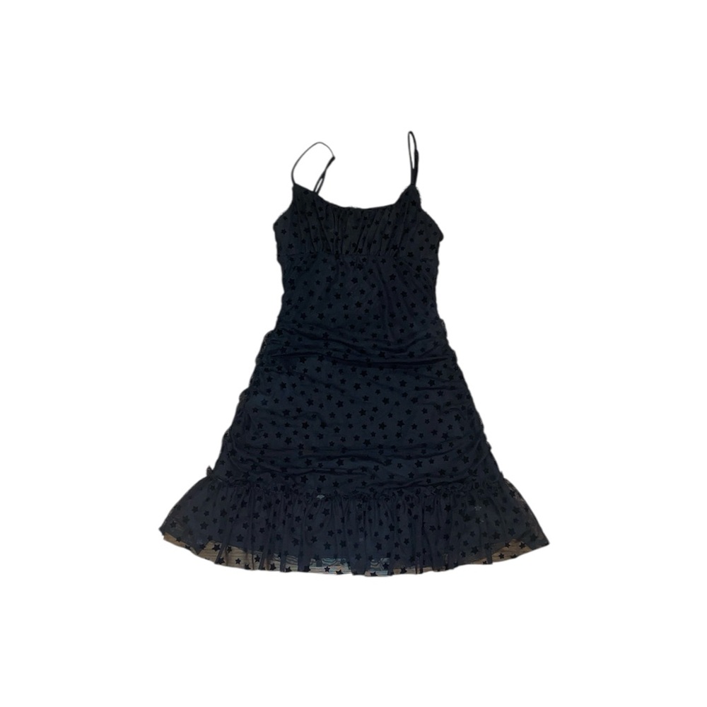 NWT Altar’d state star print black mini dress